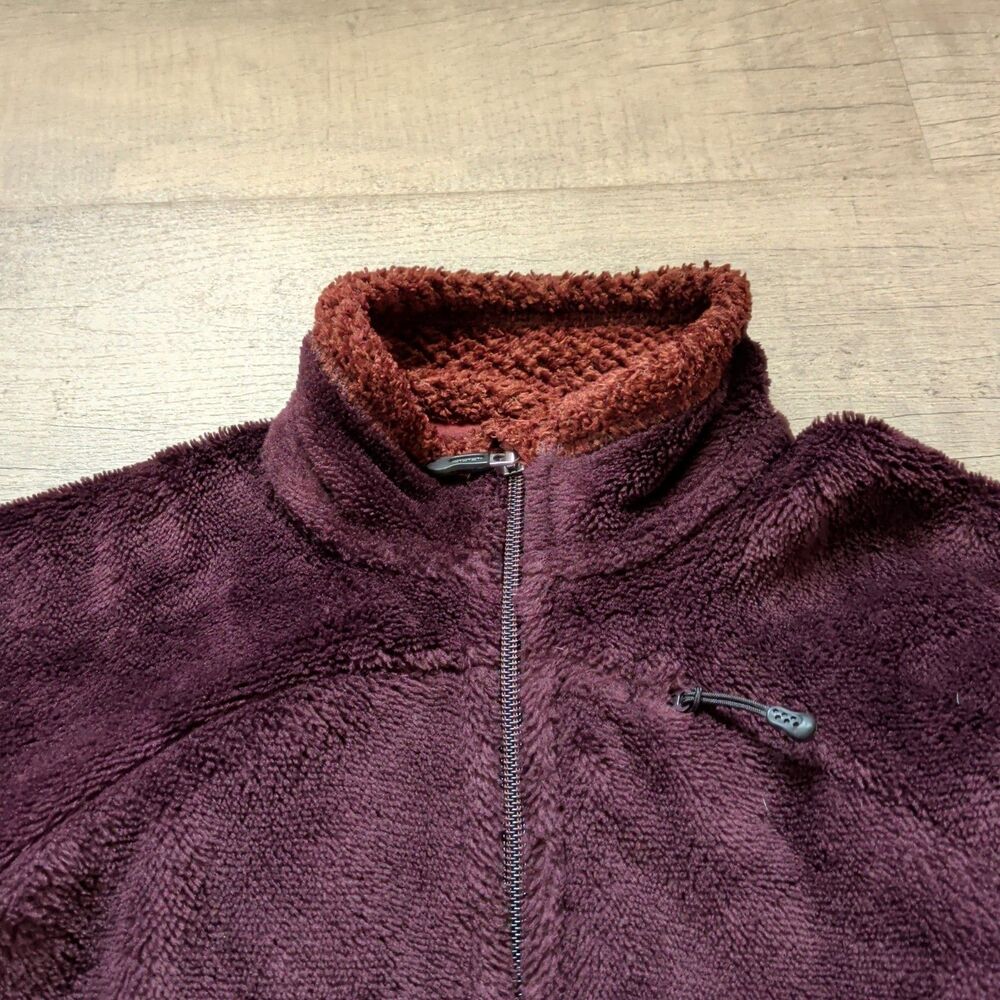 Patagonia Re-Tool Full Zip Fleece Jacket Burgundy Plum Women's Size M Medium - Picture 6 of 9